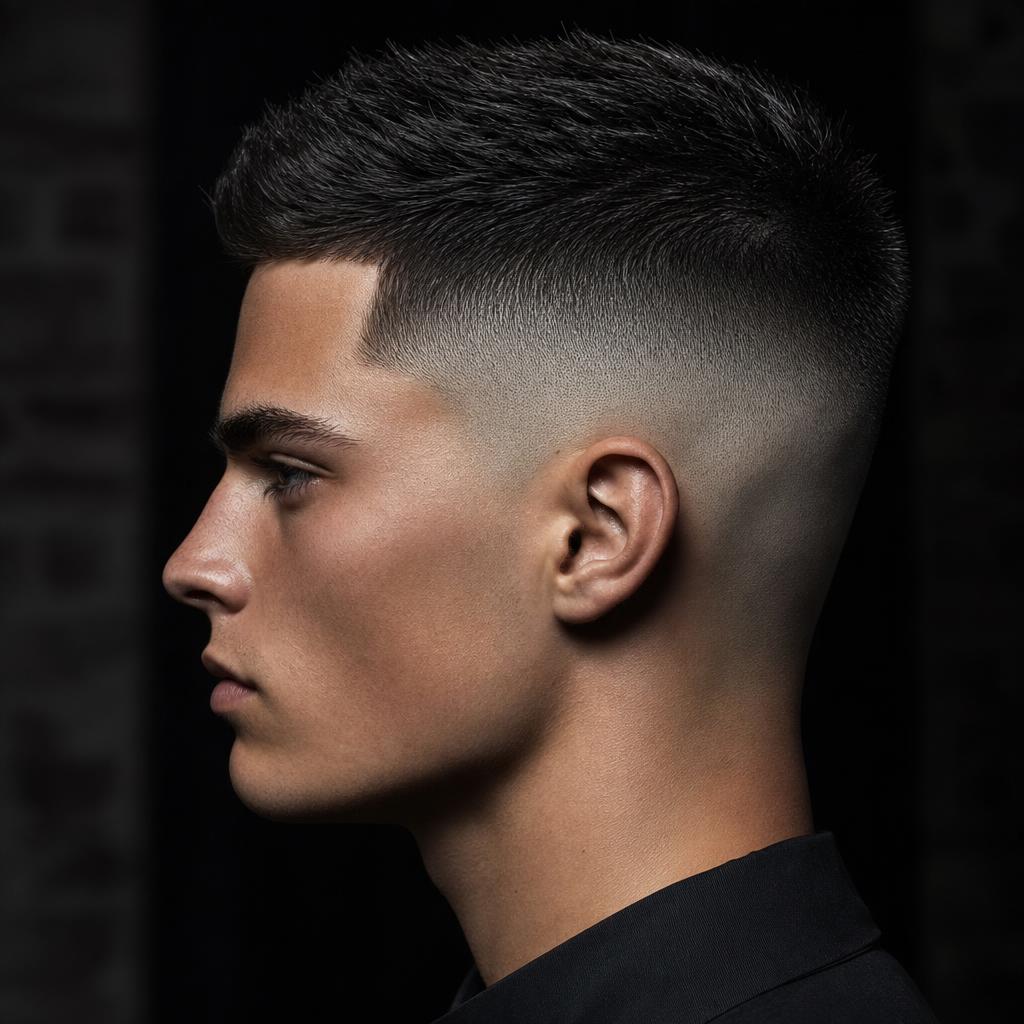 Master barber finishing a sharp line-up on Marathonweg, Amsterdam Zuid