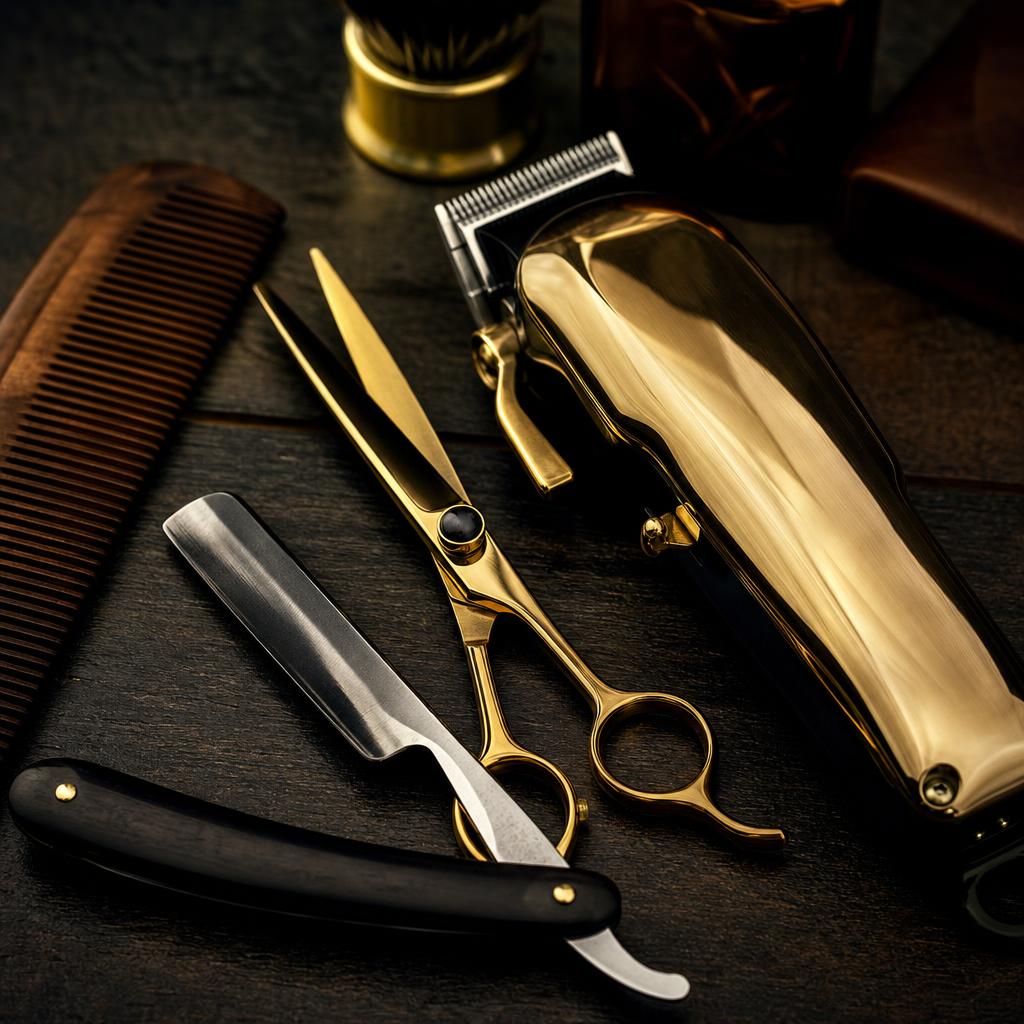 Detailed scissor work and styling at Icon Barbershop Stadionbuurt